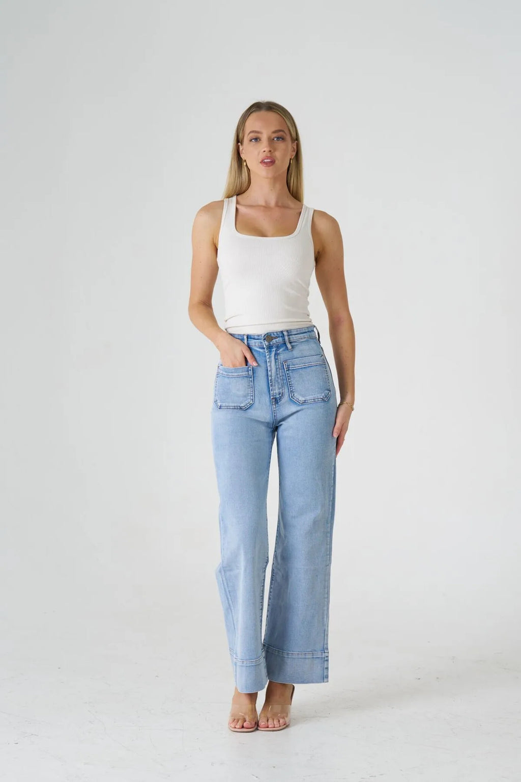 3084 Patch Pocket Jean - Light