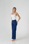 7156  Patch Pocket Jean - Dark