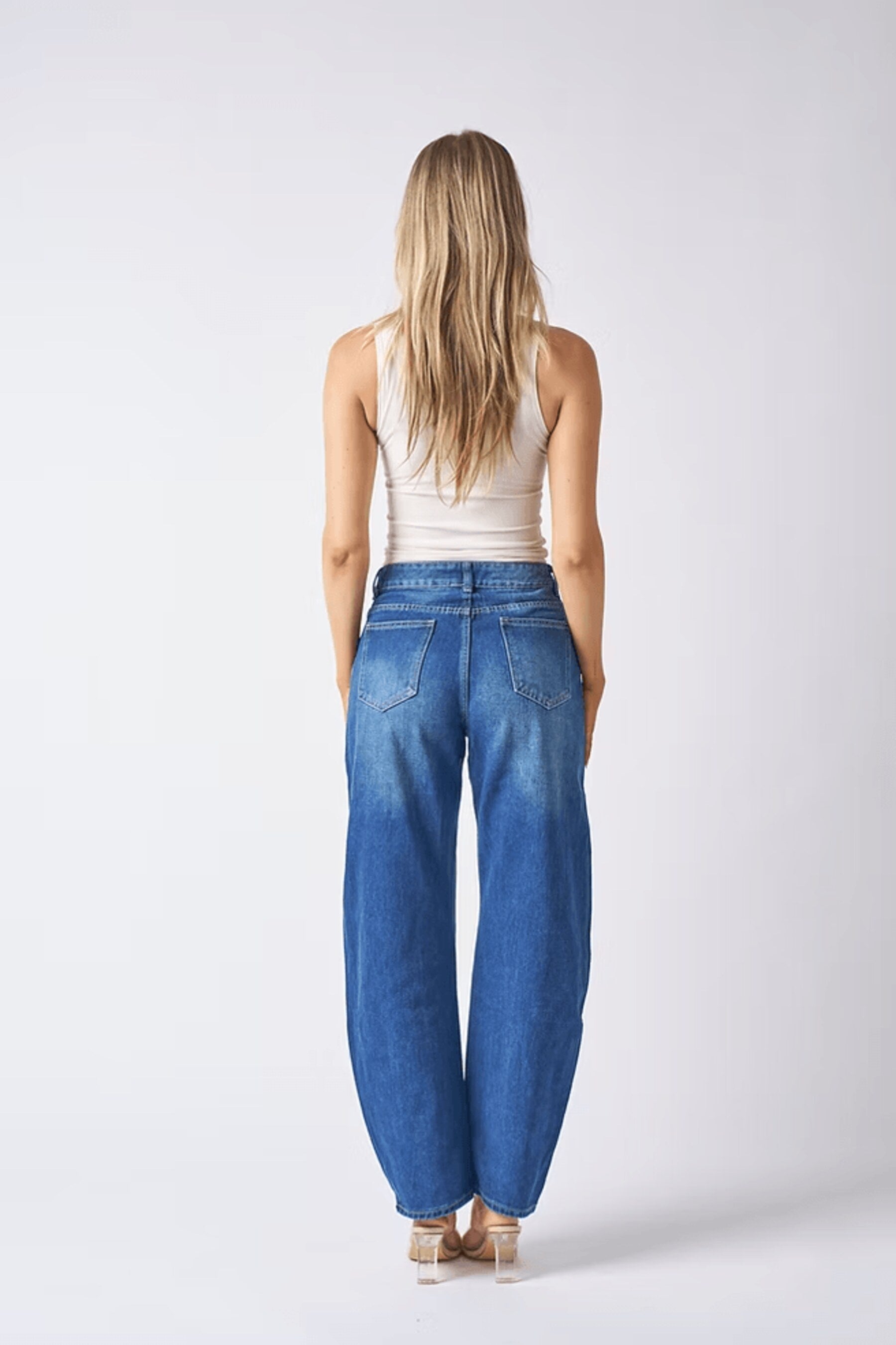 BA8281 Mid Wash Barrel - Mid Blue